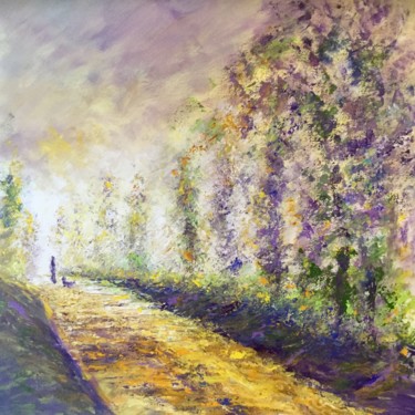 Peinture intitulée "Promenade matinale" par Anne Vignau, Œuvre d'art originale