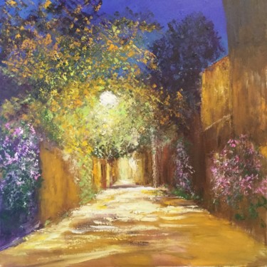 Painting titled "La ruelle" by Anne Vignau, Original Artwork