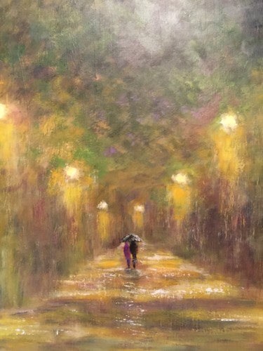 Painting titled "Un parapluie pour d…" by Anne Vignau, Original Artwork, Acrylic
