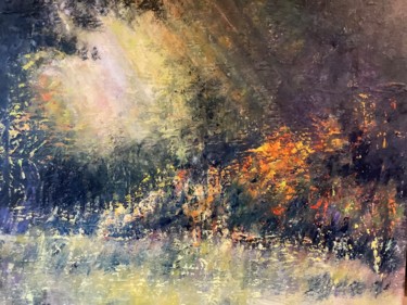 Painting titled "Lumière de campagne" by Anne Vignau, Original Artwork, Acrylic