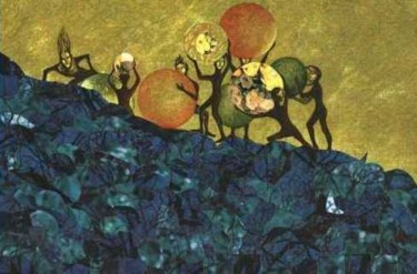Pittura intitolato "Sulla collina / The…" da Paolo Avigo, Opera d'arte originale