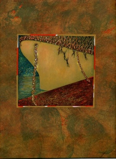Pittura intitolato "La Nave / The Ship" da Paolo Avigo, Opera d'arte originale