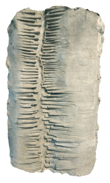 Sculpture titled "Grey concrete work 2" by Ilana Aviv, Original Artwork, Concrete