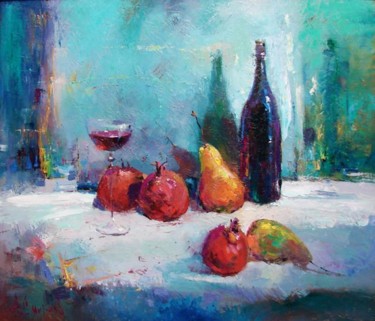 Картина под названием "Гранатовый сок / Ga…" - Александр Смирнов, Подлинное произведение искусства, Масло