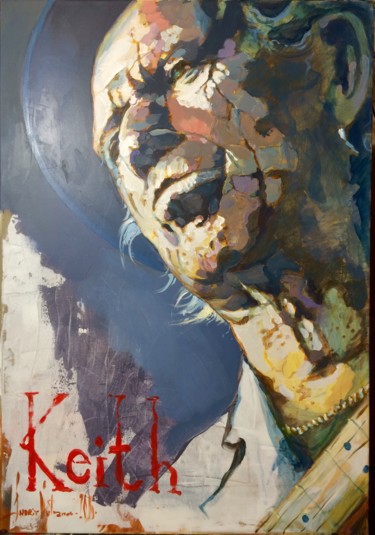 Painting titled "Keith Richards" by Andriy Vutyanov, Original Artwork, Acrylic