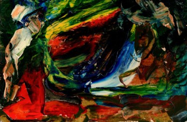 Painting titled "Visiting the Mantis…" by Vladimir Abaimov, Original Artwork, Oil