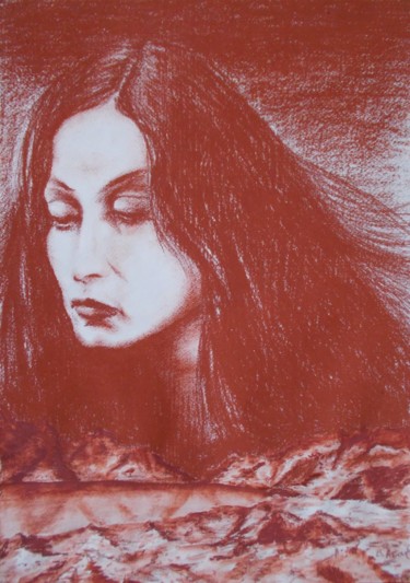 Dessin intitulée "Margarita. Маргарти…" par Vladimir Abaimov, Œuvre d'art originale, Pastel