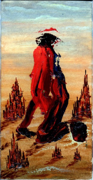 Painting titled "Gulliver. Гулливер" by Vladimir Abaimov, Original Artwork, Oil