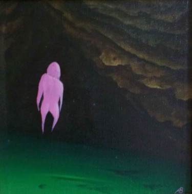Pittura intitolato "Pink Ge. Розовый Ге" da Vladimir Abaimov, Opera d'arte originale, Olio