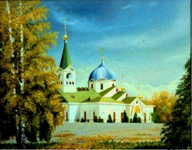 Painting titled "City Gilding. Город…" by Vladimir Abaimov, Original Artwork, Oil