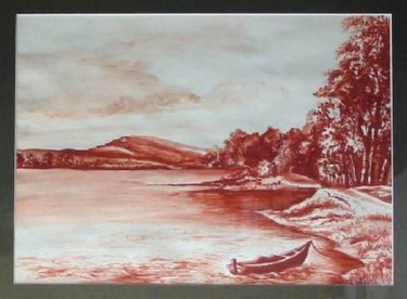 Drawing titled "The Landscape with…" by Vladimir Abaimov, Original Artwork, Pastel