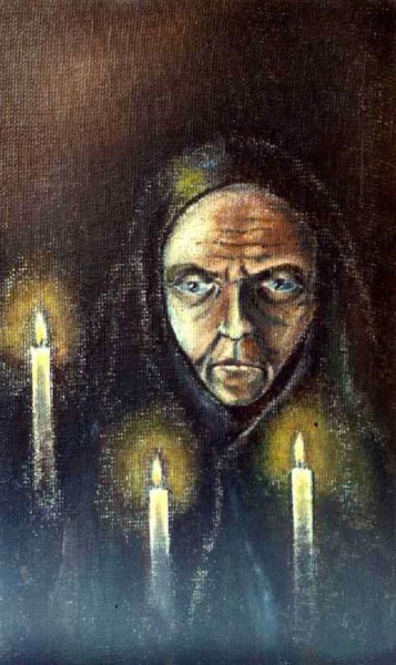 Painting titled "Old Believer. Старо…" by Vladimir Abaimov, Original Artwork, Oil