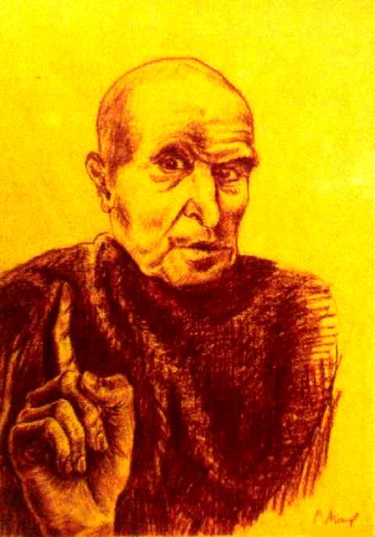 Zeichnungen mit dem Titel "The Edifying Man. Н…" von Vladimir Abaimov, Original-Kunstwerk, Pastell