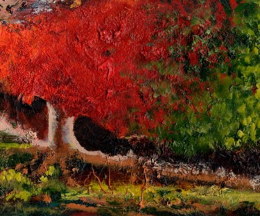 Картина под названием "The Tree of Knowled…" - Владимир Абаимов, Подлинное произведение искусства, Масло
