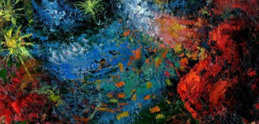 Картина под названием "Prickly Stars. Колю…" - Владимир Абаимов, Подлинное произведение искусства, Масло