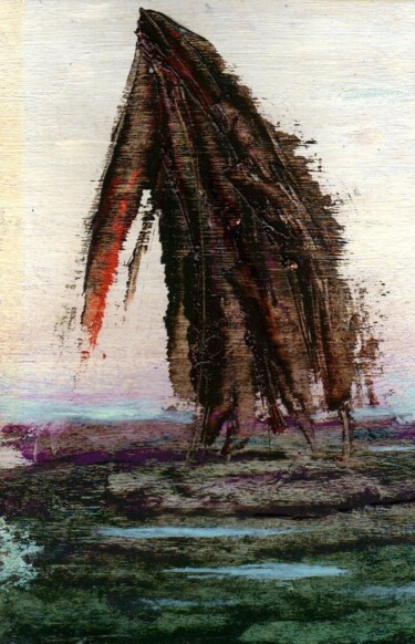 Painting titled "Cleaner 1. Чистильщ…" by Vladimir Abaimov, Original Artwork, Oil