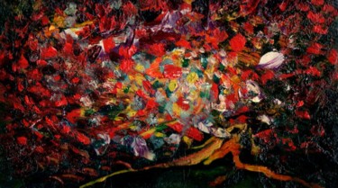 Peinture intitulée "Carried by the Wind…" par Vladimir Abaimov, Œuvre d'art originale, Huile