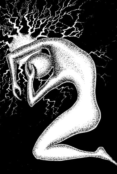 Dibujo titulada "The Danger. Опаснос…" por Vladimir Abaimov, Obra de arte original, Tinta