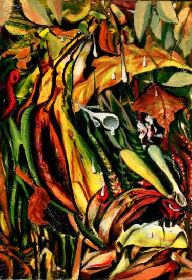 Pittura intitolato "Tropics. Тропики" da Vladimir Abaimov, Opera d'arte originale, Olio