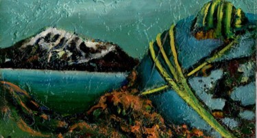 Pittura intitolato "Lake of Memory. Озе…" da Vladimir Abaimov, Opera d'arte originale, Olio
