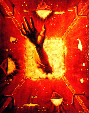 Картина под названием "The Breakthrough. П…" - Владимир Абаимов, Подлинное произведение искусства, Масло