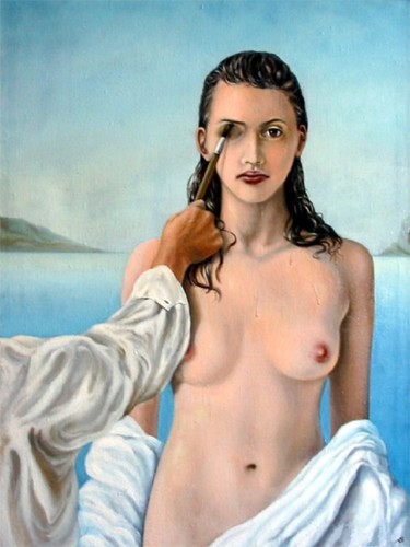 Painting titled "Creation of a Woman…" by Vladimir Abaimov, Original Artwork, Oil