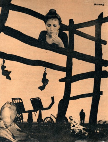 Collages intitolato "amurg" da Vladimir Abaimov, Opera d'arte originale, Collages