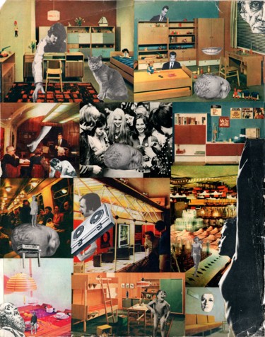 Collages intitolato "Gerontology Issues.…" da Vladimir Abaimov, Opera d'arte originale, Collages