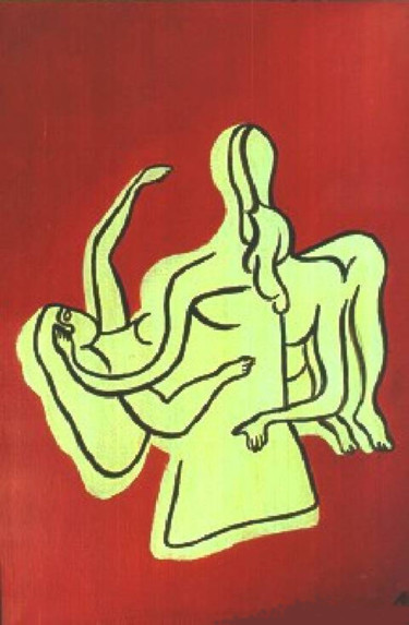 Malerei mit dem Titel "Based on Fernand Le…" von Vladimir Abaimov, Original-Kunstwerk, Öl