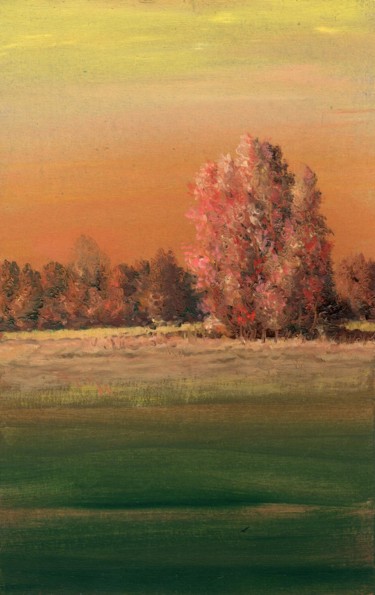 Pittura intitolato "From August to Octo…" da Vladimir Abaimov, Opera d'arte originale, Olio