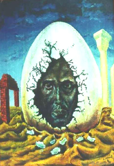 Malerei mit dem Titel "A Million Years Aft…" von Vladimir Abaimov, Original-Kunstwerk, Öl