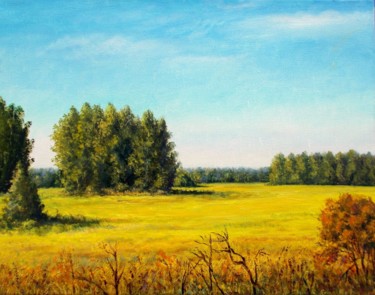 Pintura intitulada "September Morning.…" por Vladimir Abaimov, Obras de arte originais, Óleo