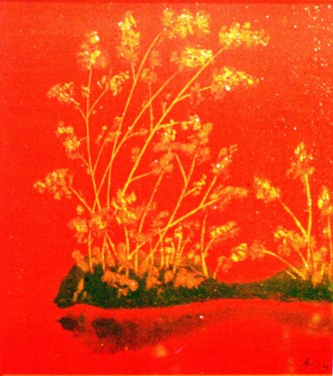Картина под названием "The Bamboo. Бамбук" - Владимир Абаимов, Подлинное произведение искусства, Масло
