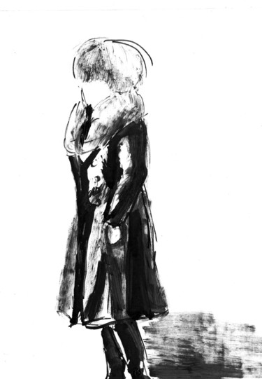 Рисунок под названием "The Sketch 3.  Набр…" - Владимир Абаимов, Подлинное произведение искусства, Чернила