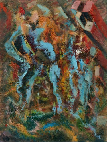 Painting titled "Ba-Ma-Lu-Ye-Ye!" by Vladimir Abaimov, Original Artwork, Oil
