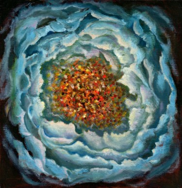 Painting titled "The Birth of Cognit…" by Vladimir Abaimov, Original Artwork, Oil