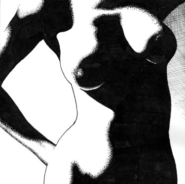 Рисунок под названием "Under the sun / На…" - Владимир Абаимов, Подлинное произведение искусства, Чернила