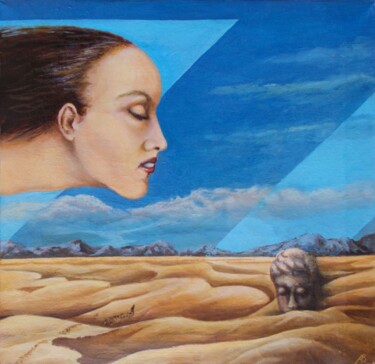 Malerei mit dem Titel "Blind Flight / Слеп…" von Vladimir Abaimov, Original-Kunstwerk, Öl