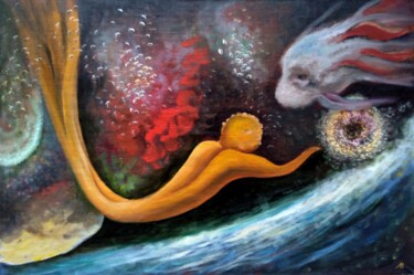 Картина под названием "The Fun / Забава" - Владимир Абаимов, Подлинное произведение искусства, Масло