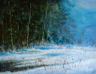 Pittura intitolato "The Seasons. Winter…" da Vladimir Abaimov, Opera d'arte originale, Olio