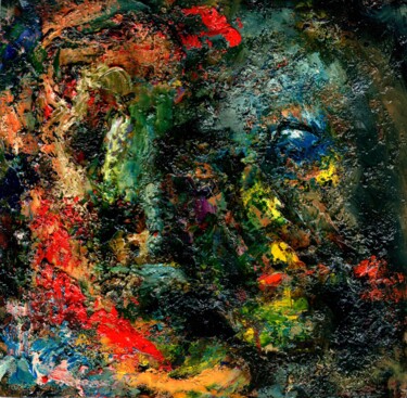 Картина под названием "The Listening/ Слуш…" - Владимир Абаимов, Подлинное произведение искусства, Масло