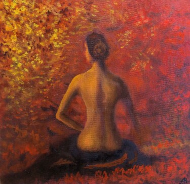 Картина под названием "The Awakening / Про…" - Владимир Абаимов, Подлинное произведение искусства, Масло