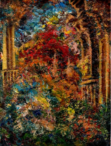 Картина под названием "Flowers of Hyperbor…" - Владимир Абаимов, Подлинное произведение искусства, Масло