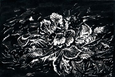Рисунок под названием "Blowing Wind / Дуно…" - Владимир Абаимов, Подлинное произведение искусства, Чернила
