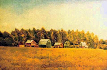 Pittura intitolato "Among the Fields. D…" da Vladimir Abaimov, Opera d'arte originale, Olio