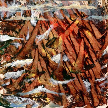 Картина под названием "The Echoes / Отзвуки" - Владимир Абаимов, Подлинное произведение искусства, Масло