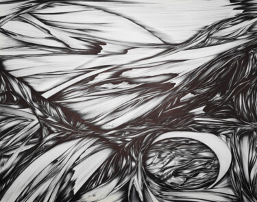 "Abstract No 2" başlıklı Resim Aw Cerde tarafından, Orijinal sanat, Tükenmez kalem