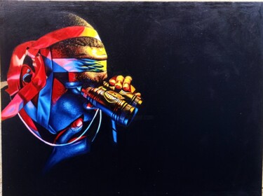 Pintura titulada "OUR TIME" por Awosola Michael Angello, Obra de arte original, Oleo