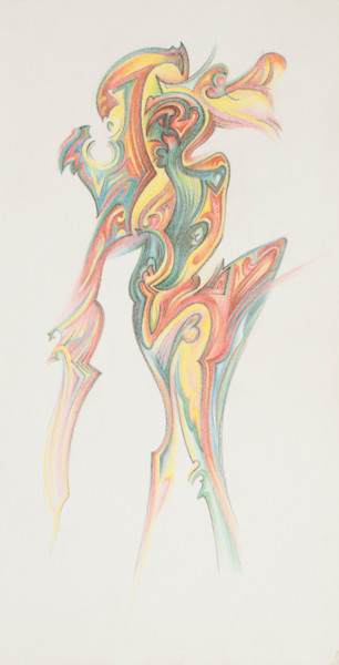 Рисунок под названием "dance of passion" - Ax Malin, Подлинное произведение искусства, Чернила