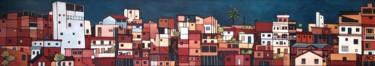 Peinture intitulée "Favelas (les fourmi…" par Ax Creart, Œuvre d'art originale, Acrylique